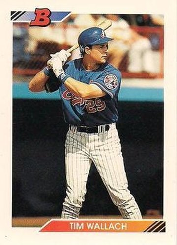 #372 Tim Wallach - Montreal Expos - 1992 Bowman Baseball