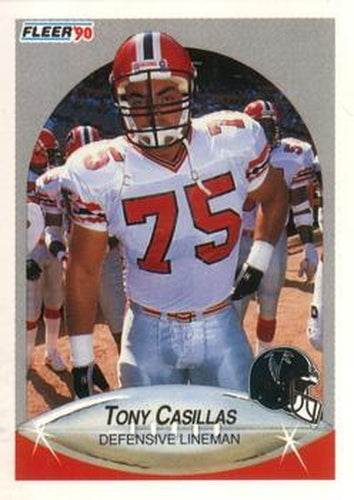 #372 Tony Casillas - Atlanta Falcons - 1990 Fleer Football