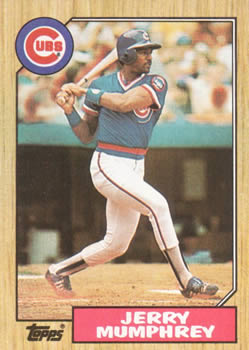 #372 Jerry Mumphrey - Chicago Cubs - 1987 Topps Baseball