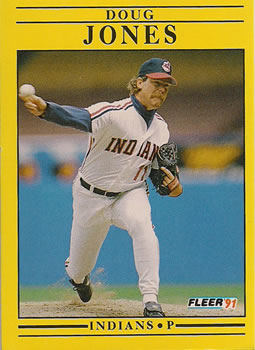 #372 Doug Jones - Cleveland Indians - 1991 Fleer Baseball