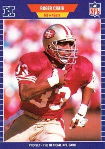 #372 Roger Craig - San Francisco 49ers - 1989 Pro Set Football