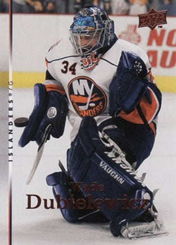 #372 Wade Dubielewicz - New York Islanders - 2007-08 Upper Deck Hockey