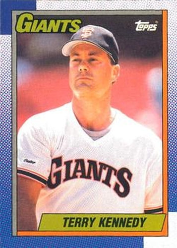 #372 Terry Kennedy - San Francisco Giants - 1990 O-Pee-Chee Baseball