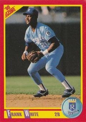 #372 Frank White - Kansas City Royals - 1990 Score Baseball