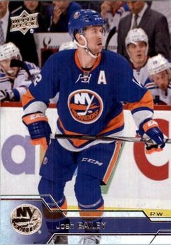 #372 Josh Bailey - New York Islanders - 2016-17 Upper Deck Hockey