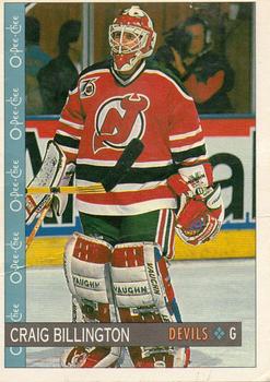 #372 Craig Billington - New Jersey Devils - 1992-93 O-Pee-Chee Hockey