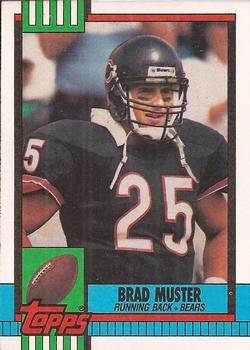 #372 Brad Muster - Chicago Bears - 1990 Topps Football