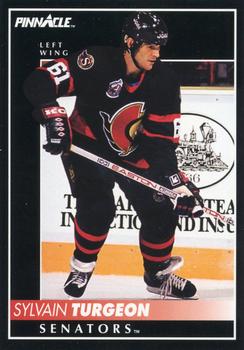 #373 Sylvain Turgeon - Ottawa Senators - 1992-93 Pinnacle Canadian Hockey