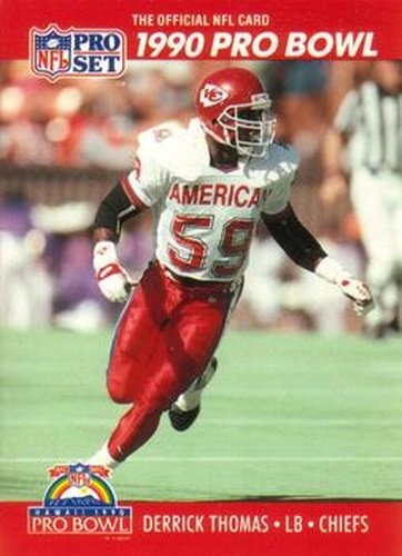 #373 Derrick Thomas - Kansas City Chiefs - 1990 Pro Set Football