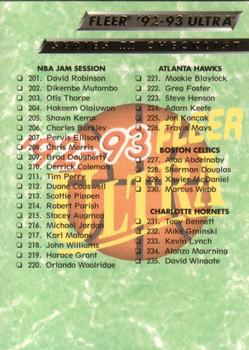 #373 Checklist: 201-266 - 1992-93 Ultra Basketball