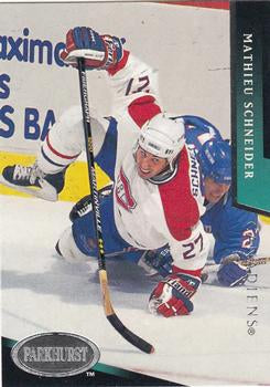 #373 Mathieu Schneider - Montreal Canadiens - 1993-94 Parkhurst Hockey