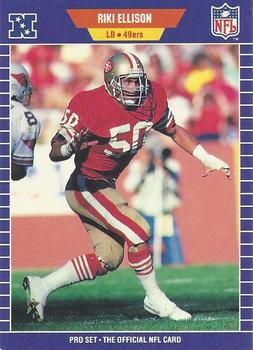#373 Riki Ellison - San Francisco 49ers - 1989 Pro Set Football