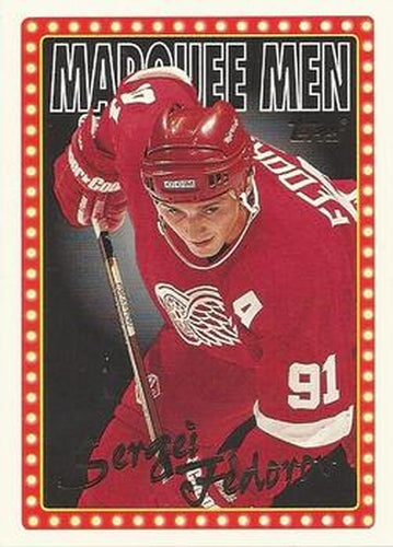 #373 Sergei Fedorov - Detroit Red Wings - 1995-96 Topps Hockey