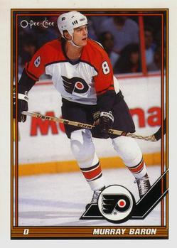 #373 Murray Baron - Philadelphia Flyers - 1991-92 O-Pee-Chee Hockey