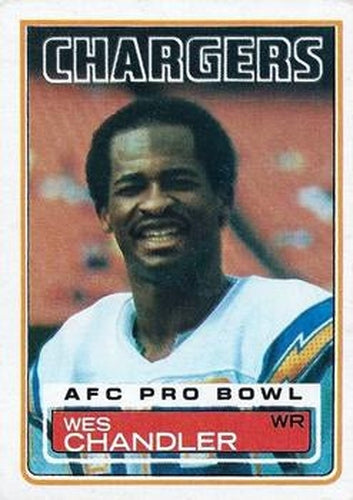 #373 Wes Chandler - San Diego Chargers - 1983 Topps Football