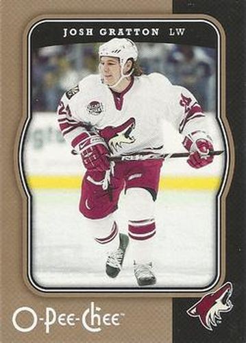 #373 Josh Gratton - Phoenix Coyotes - 2007-08 O-Pee-Chee Hockey