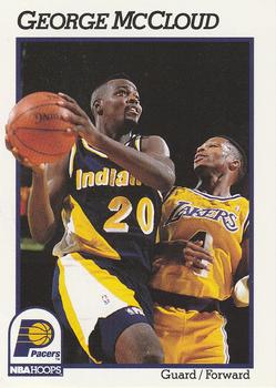 #373 George McCloud - Indiana Pacers - 1991-92 Hoops Basketball