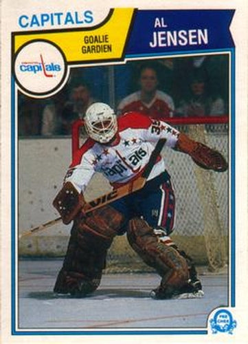 #373 Al Jensen - Washington Capitals - 1983-84 O-Pee-Chee Hockey