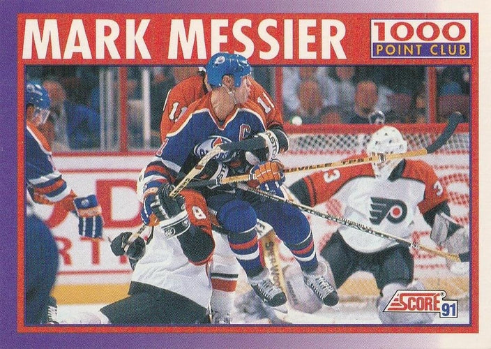 #373 Mark Messier - Edmonton Oilers - 1991-92 Score American Hockey