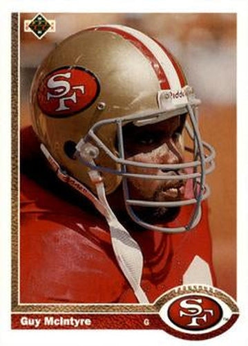 #373 Guy McIntyre - San Francisco 49ers - 1991 Upper Deck Football