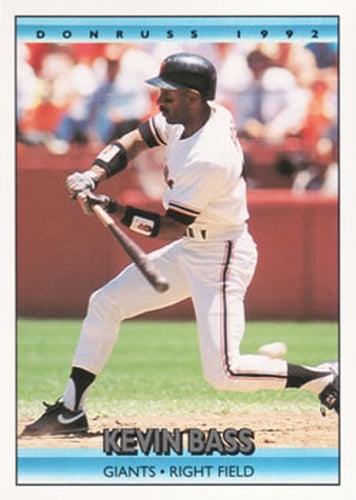 #373 Kevin Bass - San Francisco Giants - 1992 Donruss Baseball