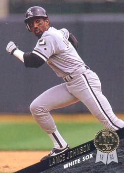 #373 Lance Johnson - Chicago White Sox - 1993 Leaf Baseball