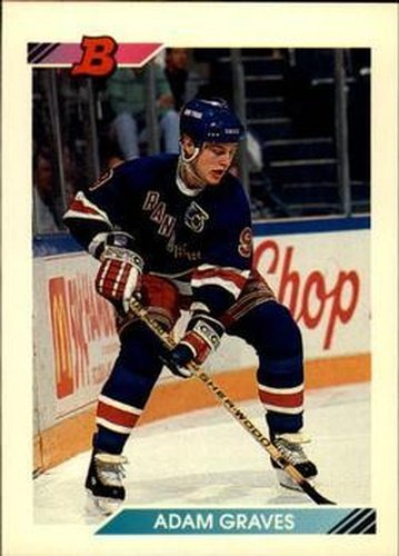 #373 Adam Graves - New York Rangers - 1992-93 Bowman Hockey