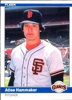 #373 Atlee Hammaker - San Francisco Giants - 1984 Fleer Baseball