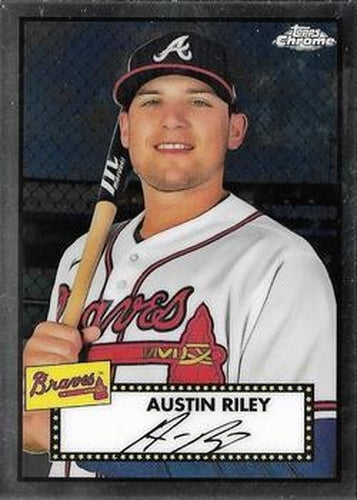 #373 Austin Riley - Atlanta Braves - 2021 Topps Chrome Platinum Anniversary Baseball