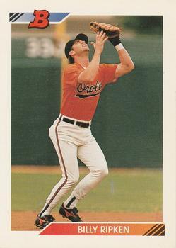 #373 Billy Ripken - Baltimore Orioles - 1992 Bowman Baseball