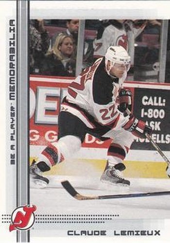 #373 Claude Lemieux - New Jersey Devils - 2000-01 Be a Player Memorabilia Hockey