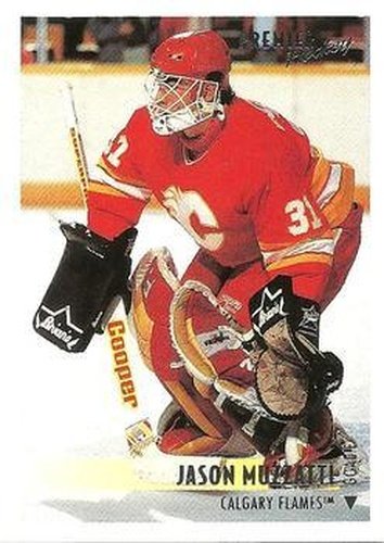 #373 Jason Muzzatti - Calgary Flames - 1994-95 Topps Premier Hockey