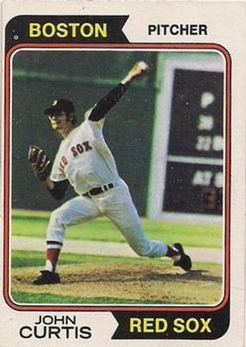 #373 John Curtis - Boston Red Sox - 1974 Topps Baseball