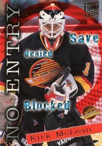 #373 Kirk McLean - Vancouver Canucks - 1995-96 Ultra Hockey