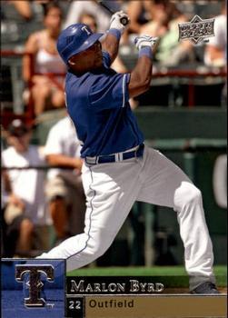 #373 Marlon Byrd - Texas Rangers - 2009 Upper Deck Baseball