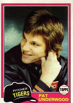 #373 Pat Underwood - Detroit Tigers - 1981 Topps Baseball