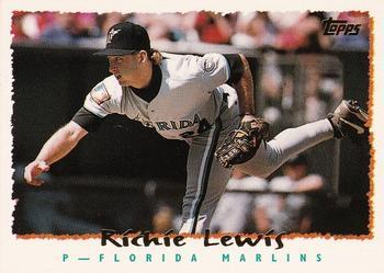 #373 Richie Lewis - Florida Marlins - 1995 Topps Baseball