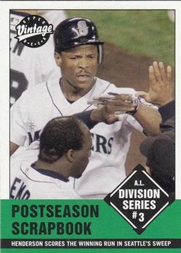 #373 Rickey Henderson - Seattle Mariners - 2001 Upper Deck Vintage Baseball