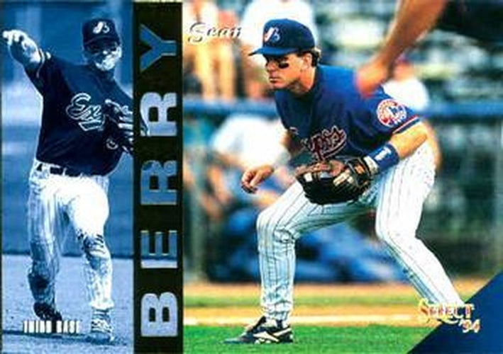 #373 Sean Berry - Montreal Expos - 1994 Select Baseball