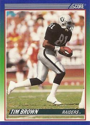 #373 Tim Brown - Los Angeles Raiders - 1990 Score Football
