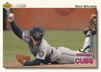 #373 Rick Wilkins - Chicago Cubs - 1992 Upper Deck Baseball