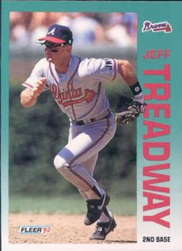#373 Jeff Treadway - Atlanta Braves - 1992 Fleer Baseball