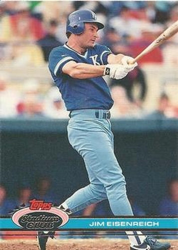 #373 Jim Eisenreich - Kansas City Royals - 1991 Stadium Club Baseball