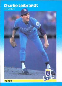 #373 Charlie Leibrandt - Kansas City Royals - 1987 Fleer Baseball