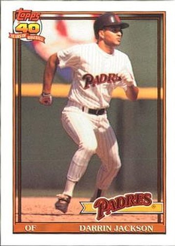 #373 Darrin Jackson - San Diego Padres - 1991 O-Pee-Chee Baseball