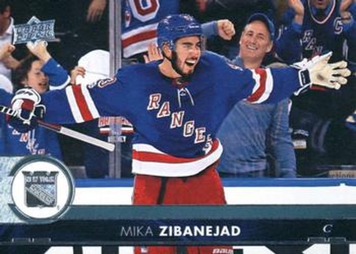 #373 Mika Zibanejad - New York Rangers - 2017-18 Upper Deck Hockey