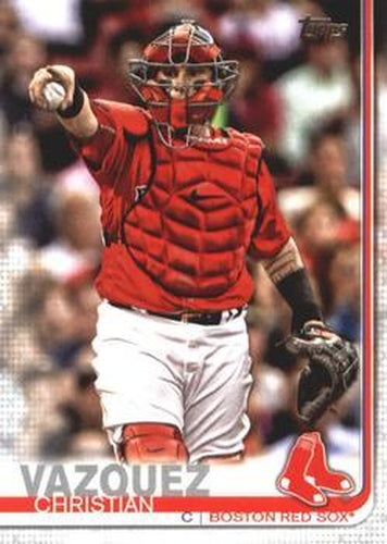 #373a Christian Vazquez - Boston Red Sox - 2019 Topps Baseball