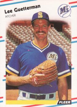 #374 Lee Guetterman - Seattle Mariners - 1988 Fleer Baseball