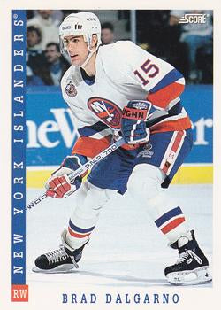 #374 Brad Dalgarno - New York Islanders - 1993-94 Score Canadian Hockey
