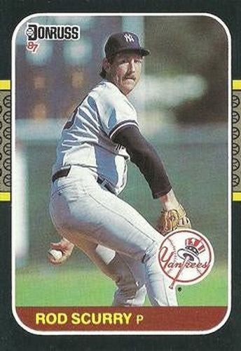 #374 Rod Scurry - New York Yankees - 1987 Donruss Baseball